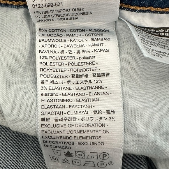 Women's Levi 710 Super-Skinny Jeans | 30x30 - Picture 11 of 12